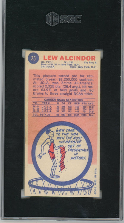 Lew Alcindor 1969-70 Topps #25 SGC Authentic