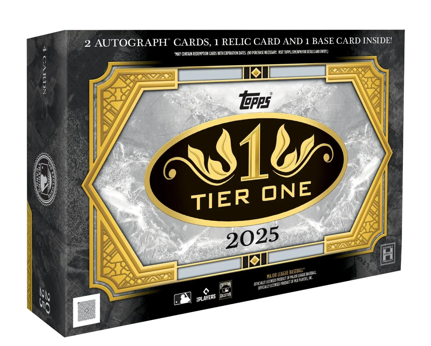 2025 Topps Tier 1 Baseball Hobby Box 12-box case