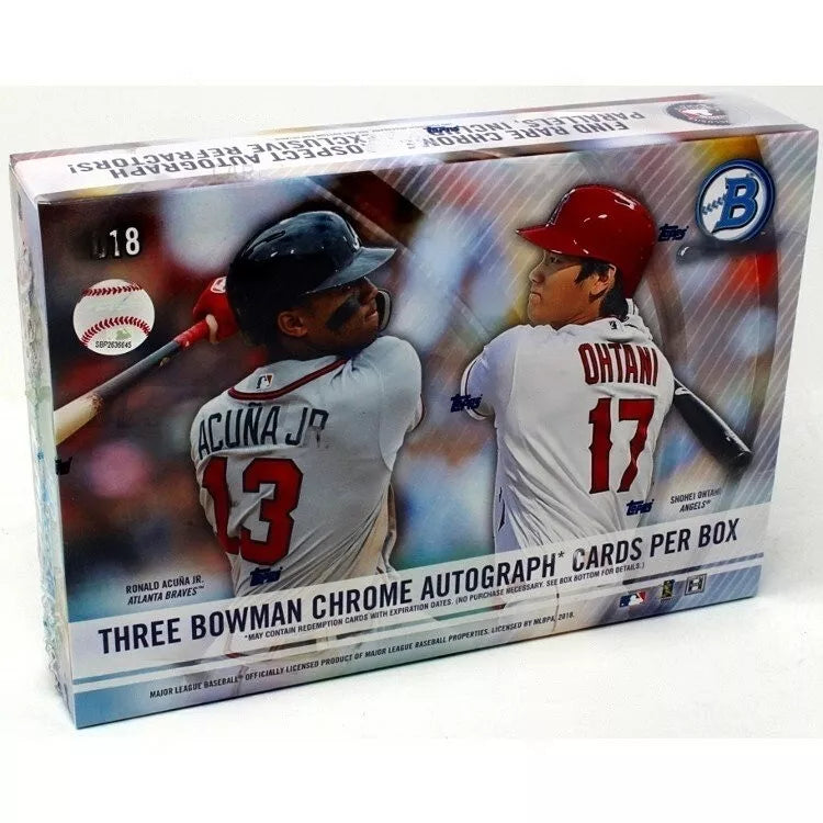 2018 Bowman Chrome Baseball HTA Choice 12-Box Case