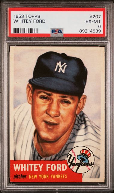Whitey Ford 1953 Topps #207 PSA 6